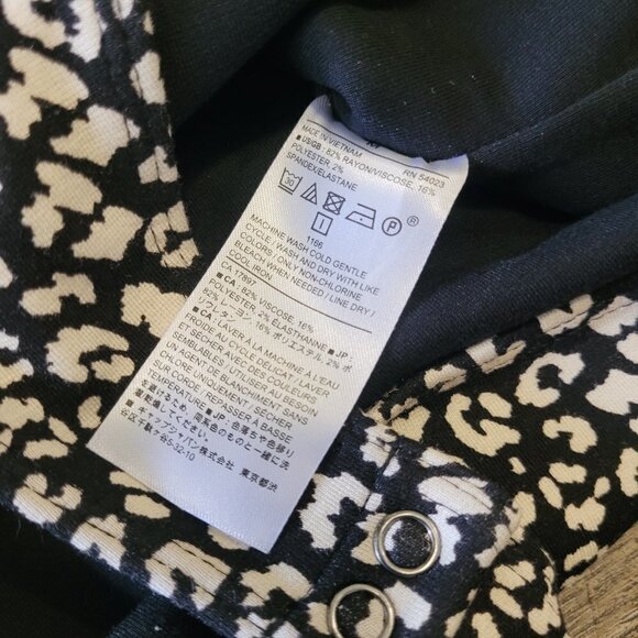 NWT BANANA REPUBLIC | Scoop-Neck Thong Bodysuit Leopard Print | Sz. M - Picture 5 of 7